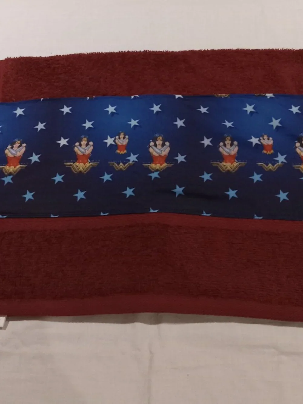 Wonder Woman Quilted Embellished Hand Towel